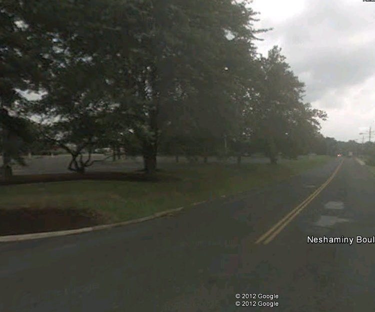 The Neshaminy Blvd looking East towards Bristol Road