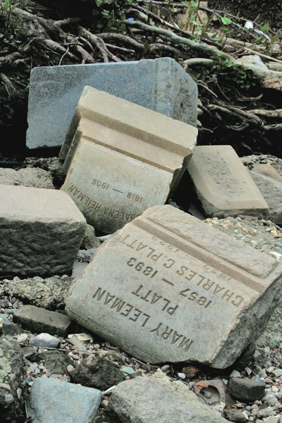 Charles C. and Mary Leeman Platt's tombstone